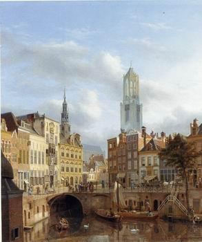 unknow artist European city landscape, street landsacpe, construction, frontstore, building and architecture. 141 oil painting picture